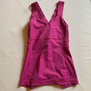 Pink Lululemon Athletica Bra Tank Top
